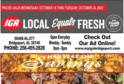 IGA (50) Weekly Ad Flyer Specials October 18 to October 24, 2023