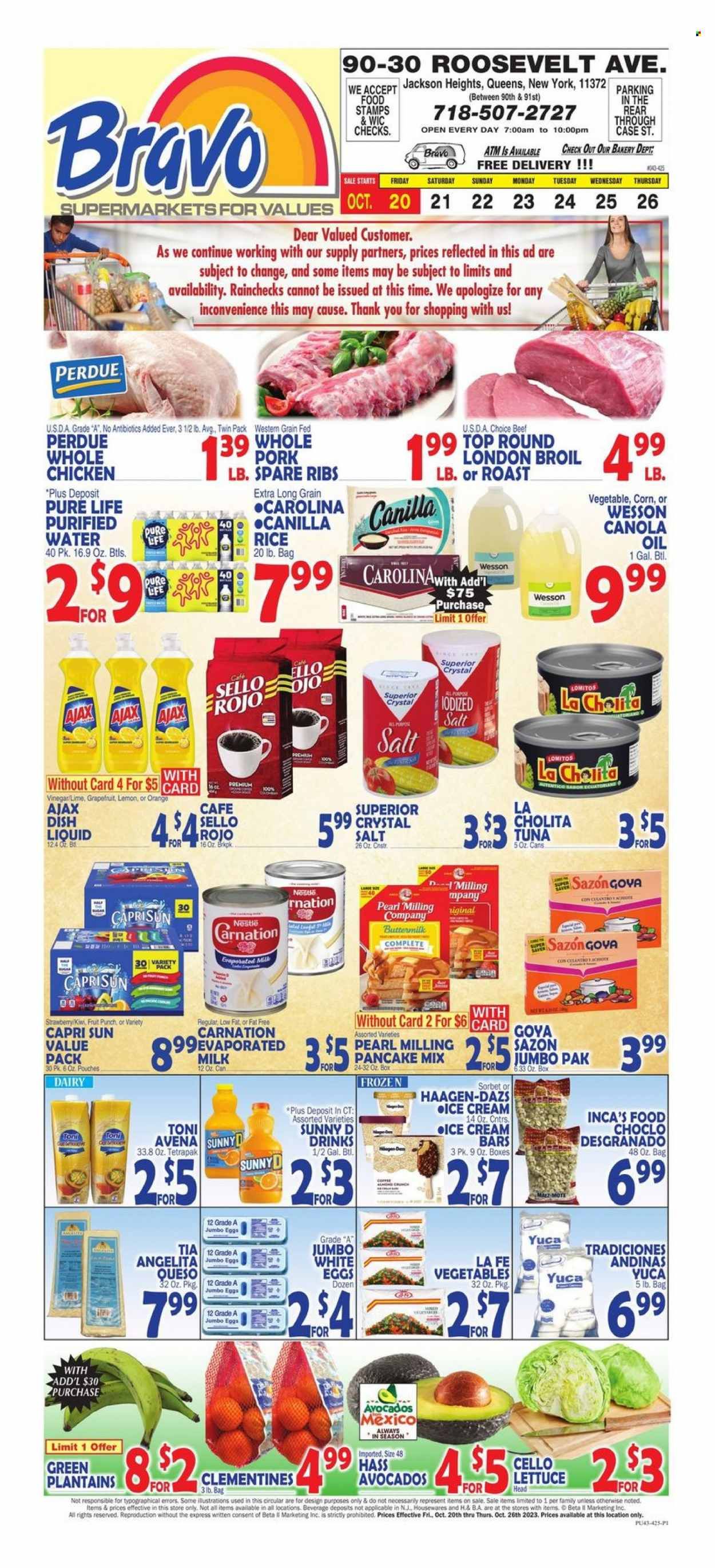 Bravo Supermarkets (CT, FL, MA, NJ, NY, PA) Weekly Ad Flyer Specials October 20 to October 26, 2023