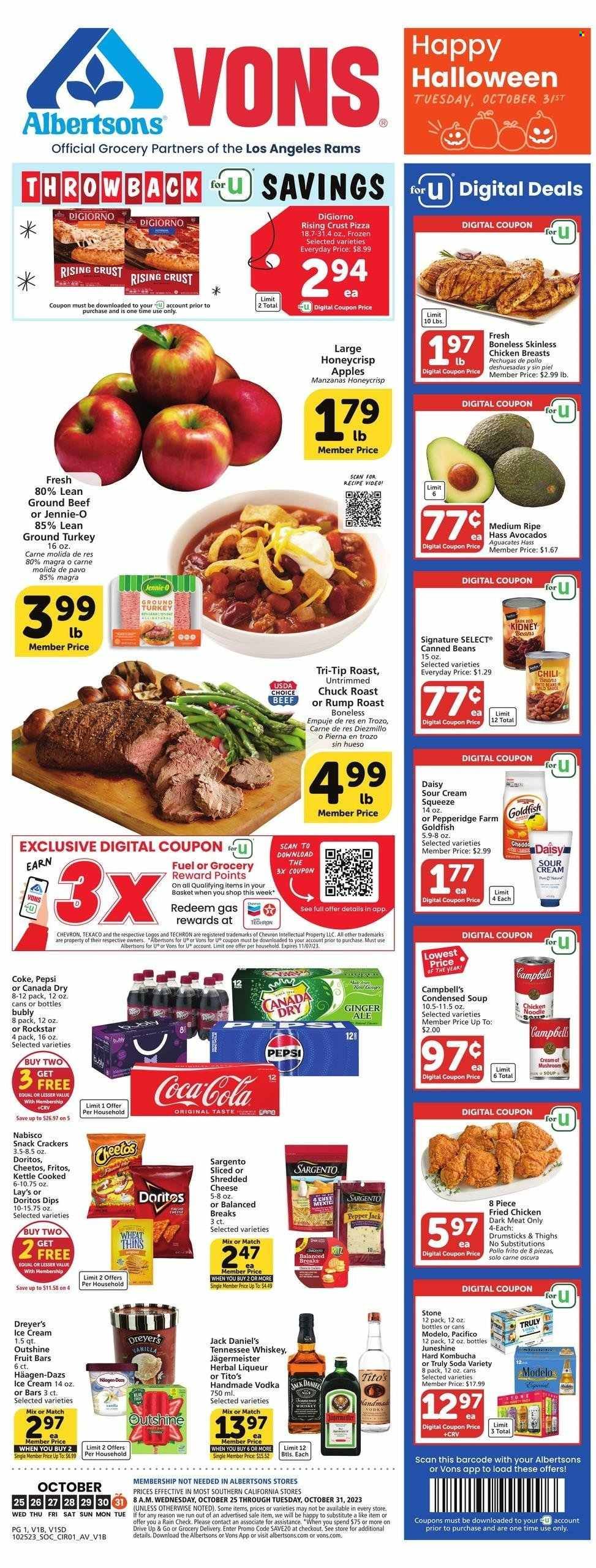 Vons (CA) Weekly Ad Flyer Specials October 25 to October 31, 2023