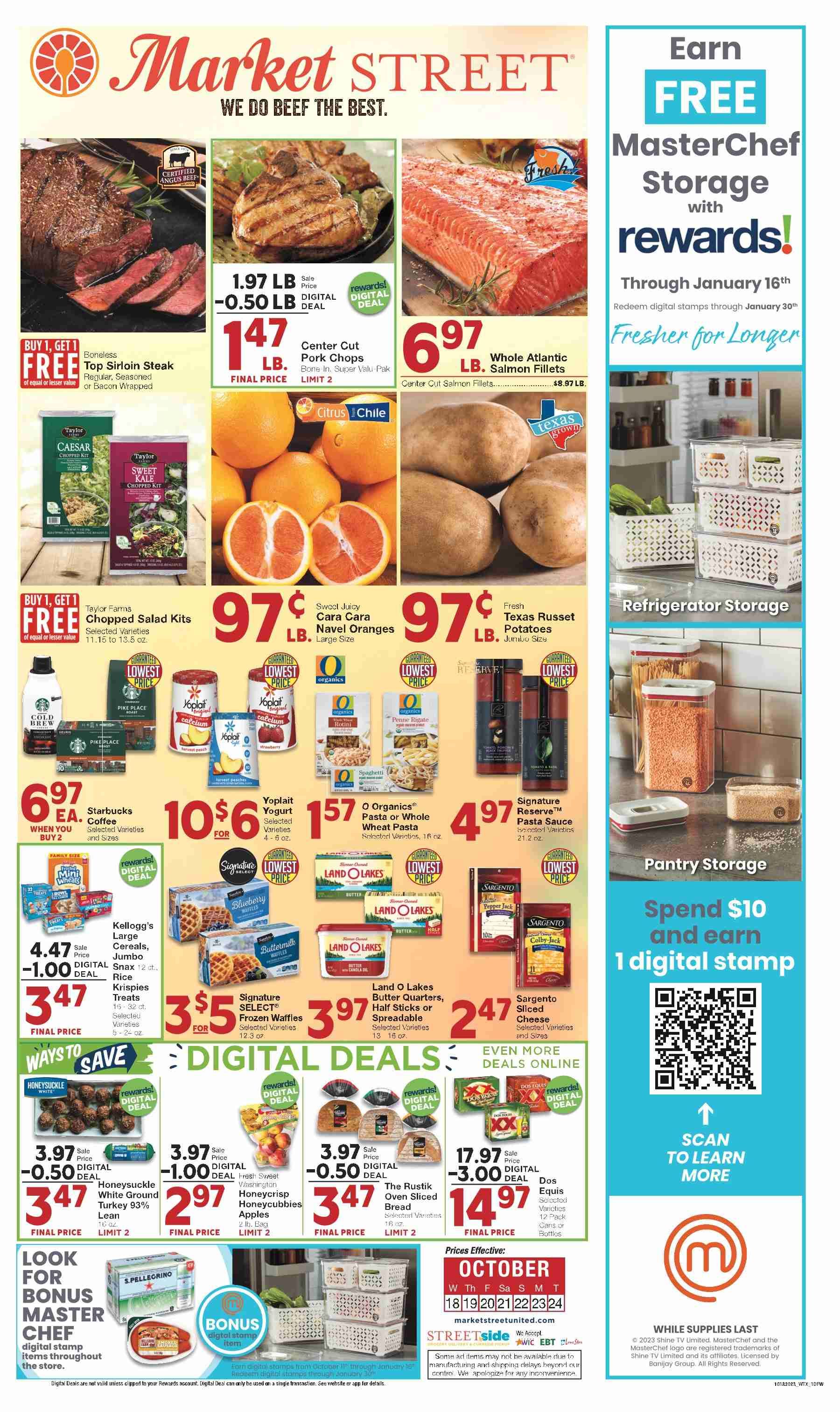 Market Street (NM, TX) Weekly Ad Flyer Specials October 18 to October 24, 2023