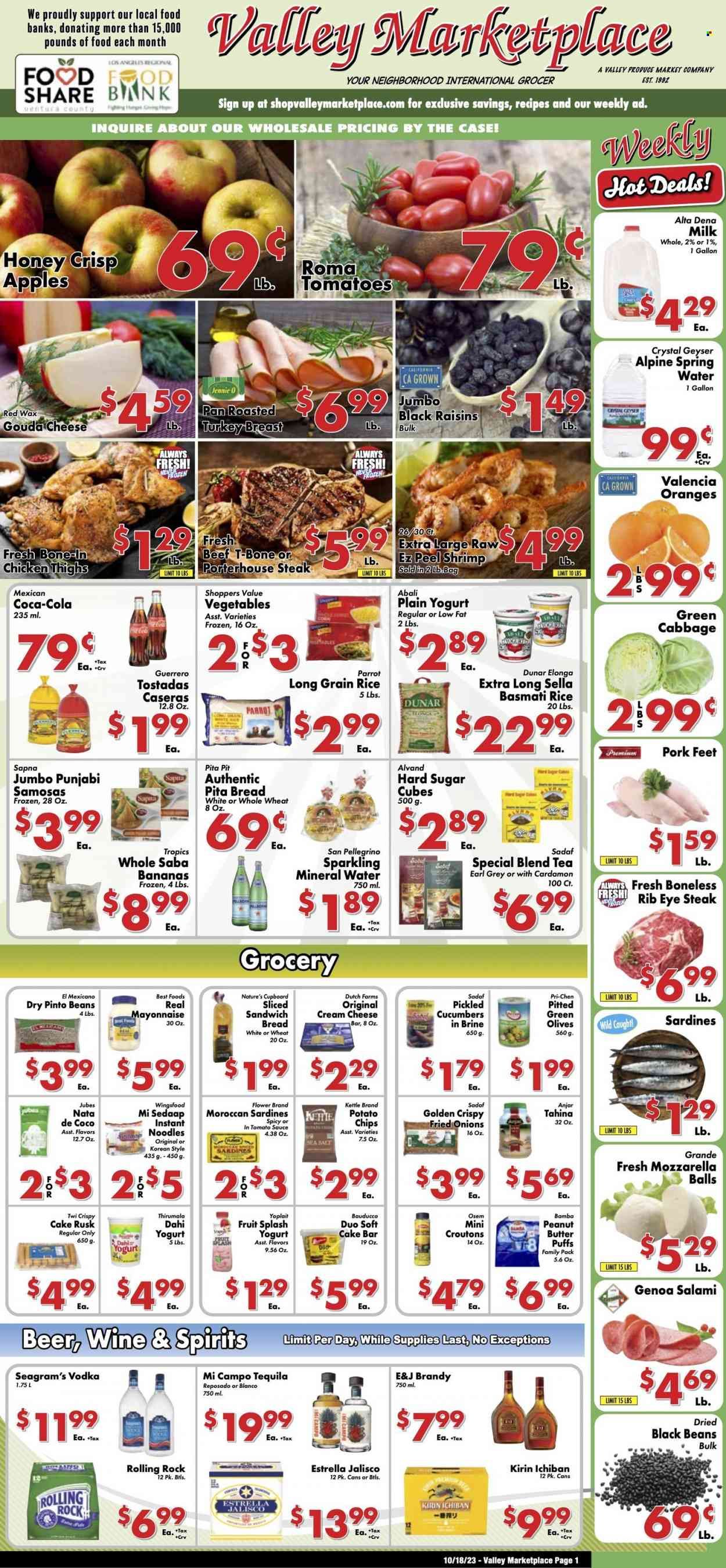 Valley Marketplace (CA) Weekly Ad Flyer Specials October 18 to October 24, 2023
