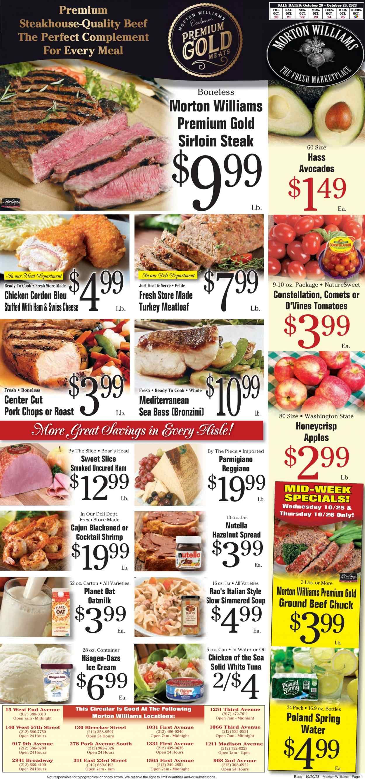 Morton Williams (NY) Weekly Ad Flyer Specials October 20 to October 26, 2023