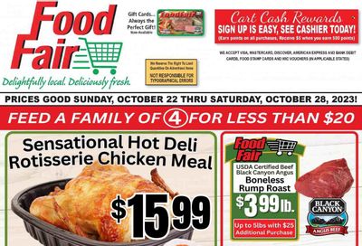 Food Fair Market (KY, OH, WV) Weekly Ad Flyer Specials October 22 to October 28, 2023