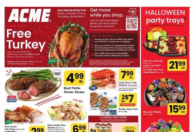 ACME (DE, NJ, NY, PA) Weekly Ad Flyer Specials October 27 to November 2, 2023