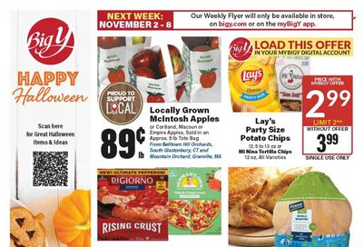 Big Y (MA) Weekly Ad Flyer Specials October 26 to November 1, 2023
