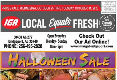 IGA (50) Weekly Ad Flyer Specials October 25 to October 31, 2023