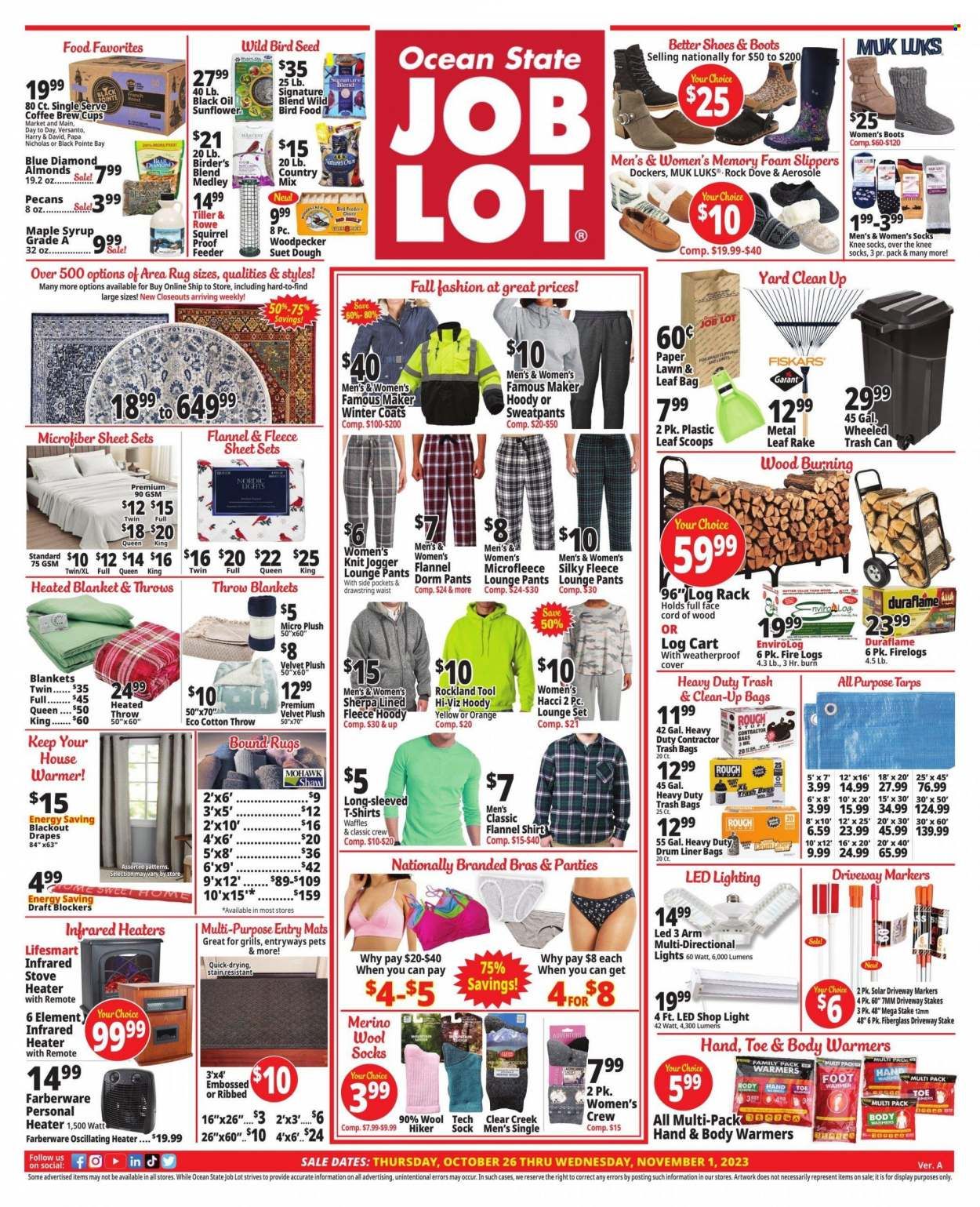 Ocean State Job Lot (CT, MA, ME, NH, NJ, NY, RI, VT) Weekly Ad Flyer Specials October 26 to November 1, 2023
