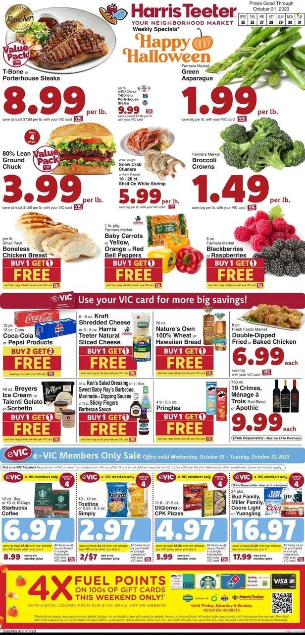 Harris Teeter Weekly Ad Flyer Specials October 25 to October 31, 2023