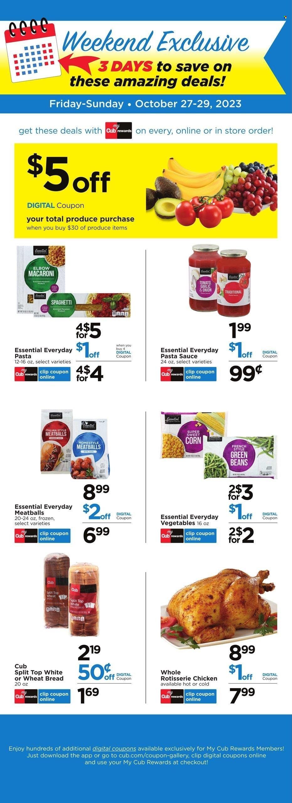 Cub Foods (MN) Weekly Ad Flyer Specials October 27 to October 29, 2023