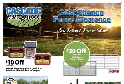 Cascade Farm And Outdoor (OR, WA) Weekly Ad Flyer Specials October 25 to October 31, 2023