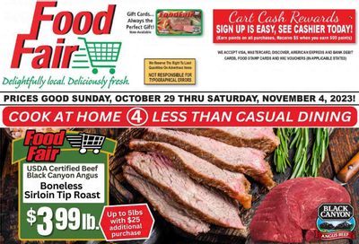 Food Fair Market (KY, OH, WV) Weekly Ad Flyer Specials October 29 to November 4, 2023