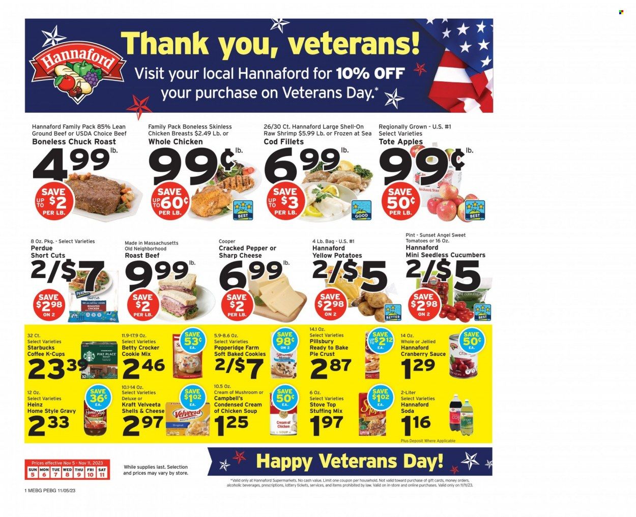 Hannaford (ME) Weekly Ad Flyer Specials November 5 to November 11, 2023