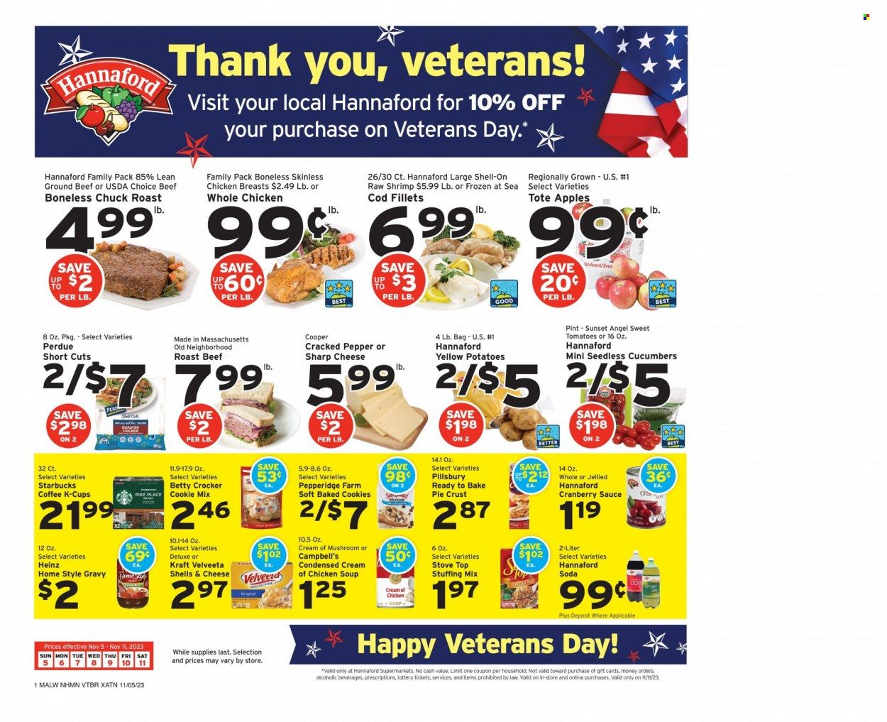 Hannaford (NH) Weekly Ad Flyer Specials November 5 to November 11, 2023