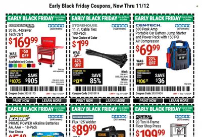 Harbor Freight Weekly Ad Flyer Specials October 31 to November 12, 2023