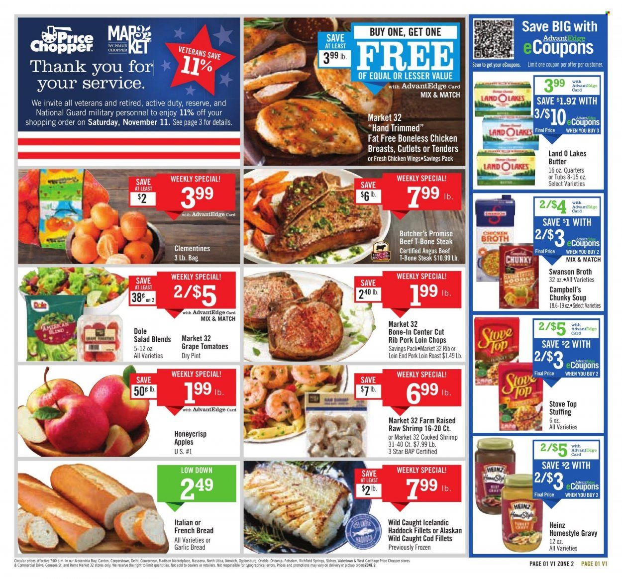 Price Chopper (CT, MA, NY, PA, VT) Weekly Ad Flyer Specials November 5 to November 11, 2023