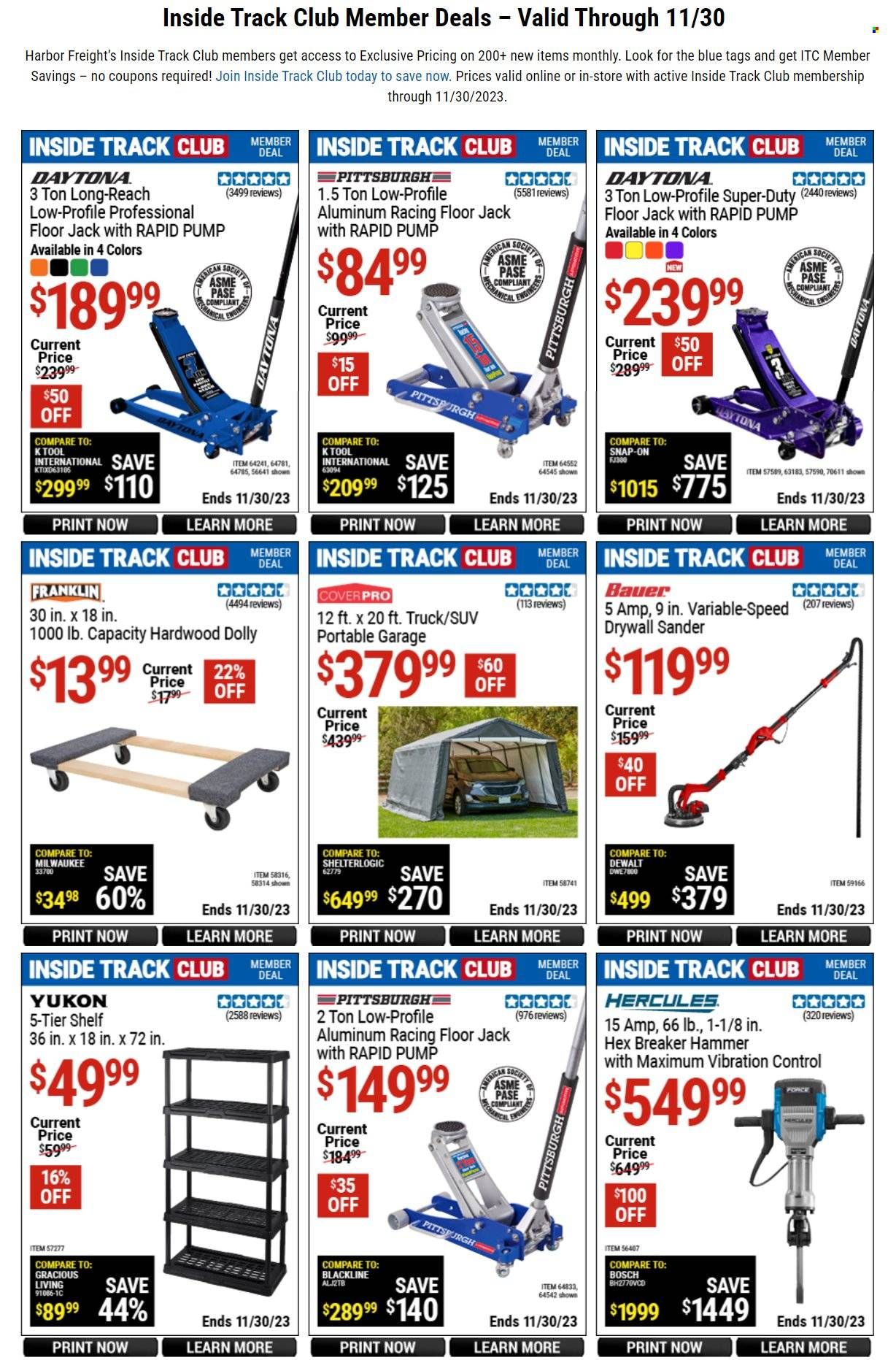 Harbor Freight Weekly Ad Flyer Specials November 7 to November 30, 2023