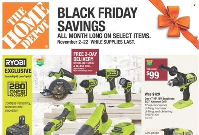 The Home Depot Weekly Ad Flyer Specials November 2 to November 22, 2023
