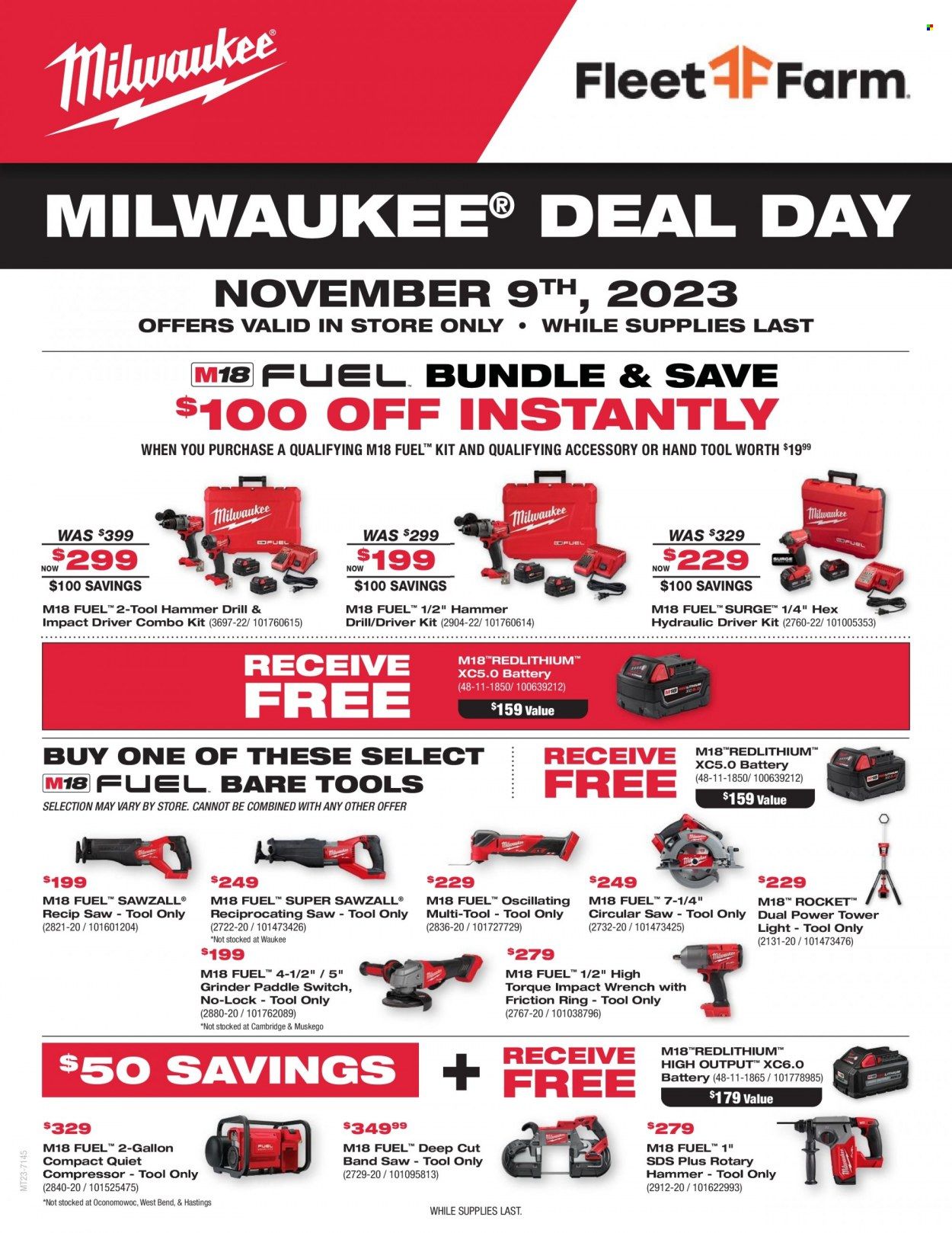 Fleet Farm (IA, MN, ND, WI) Weekly Ad Flyer Specials November 9 to November 9, 2023