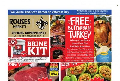 Rouses Markets (LA) Weekly Ad Flyer Specials November 8 to November 15, 2023