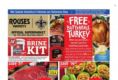 Rouses Markets (LA) Weekly Ad Flyer Specials November 8 to November 15, 2023
