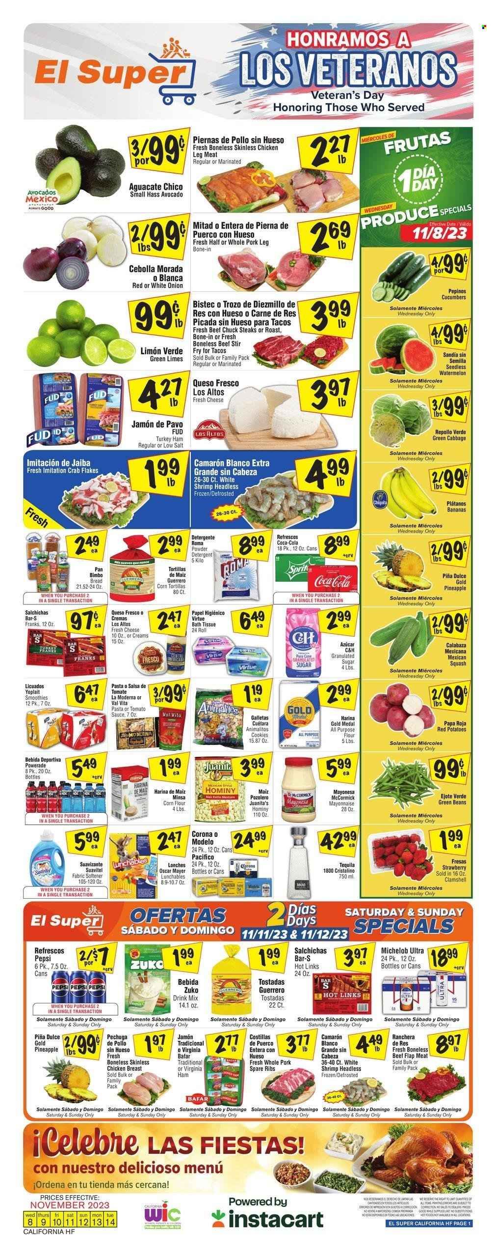El Super (CA) Weekly Ad Flyer Specials November 8 to November 14, 2023