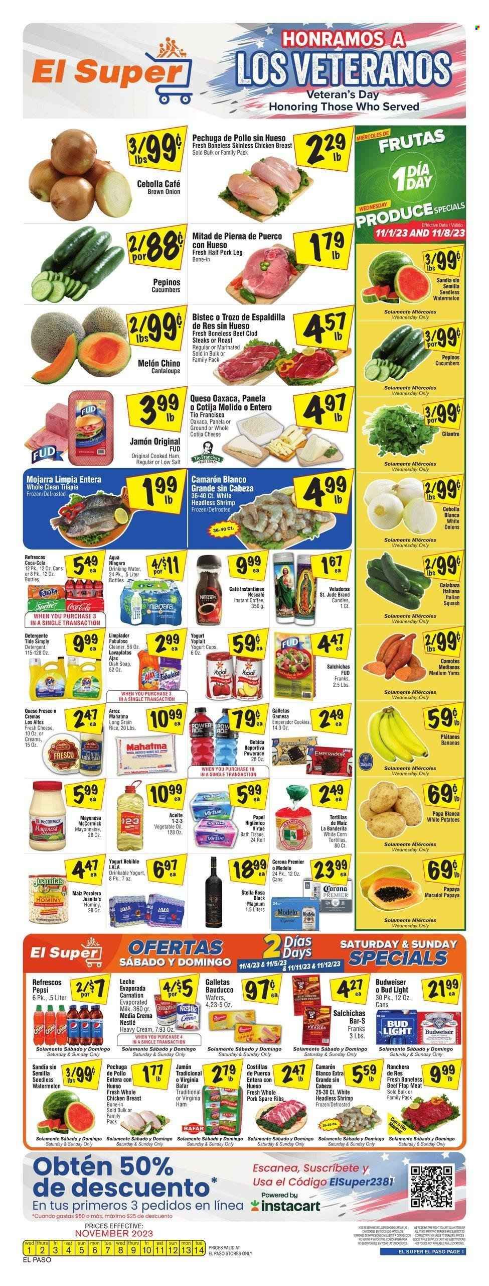 El Super (TX) Weekly Ad Flyer Specials November 8 to November 14, 2023