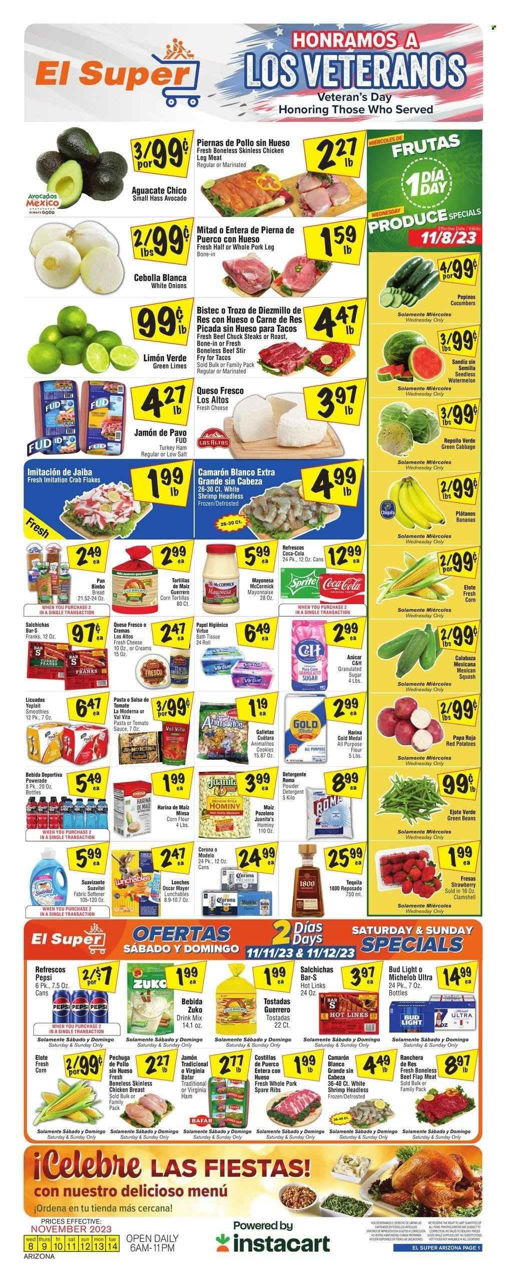 El Super (AZ) Weekly Ad Flyer Specials November 8 to November 14, 2023