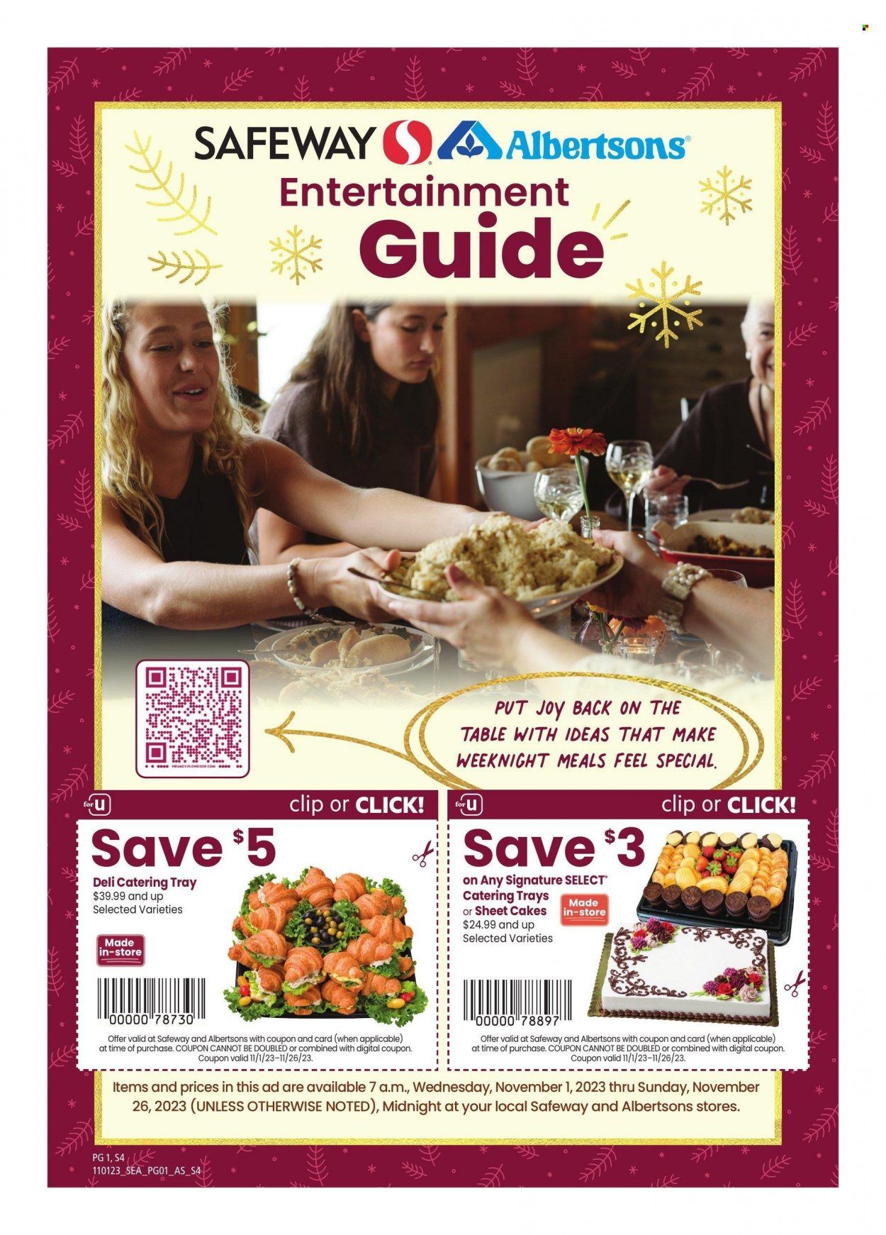 Safeway (ID) Weekly Ad Flyer Specials November 1 to November 26, 2023
