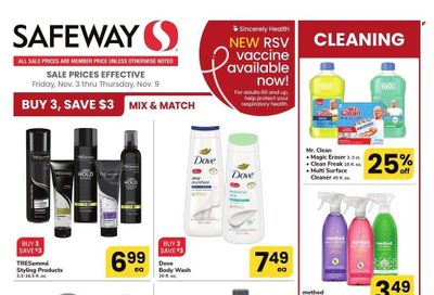 Safeway (MD, VA) Weekly Ad Flyer Specials November 3 to November 9, 2023