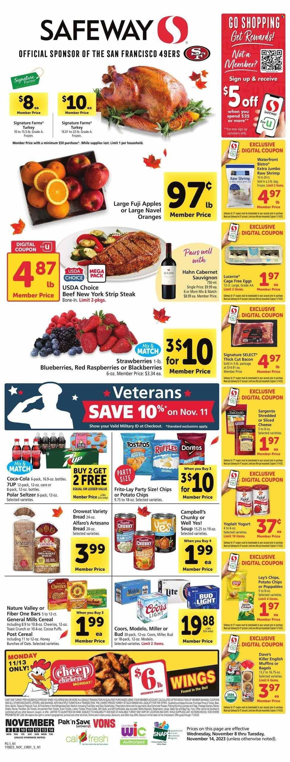 Safeway (CA) Weekly Ad Flyer Specials November 8 to November 14, 2023