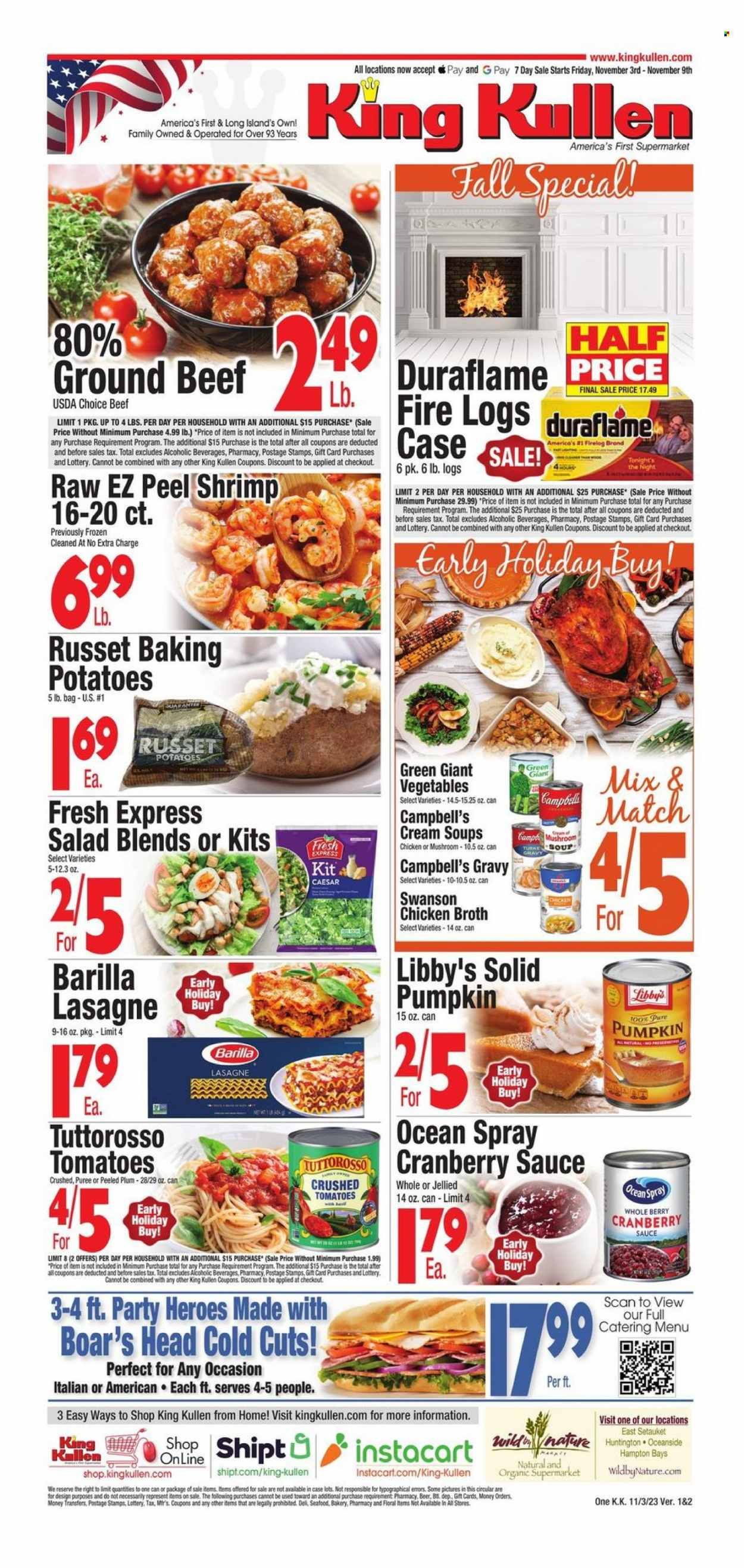 King Kullen (NY) Weekly Ad Flyer Specials November 3 to November 9, 2023