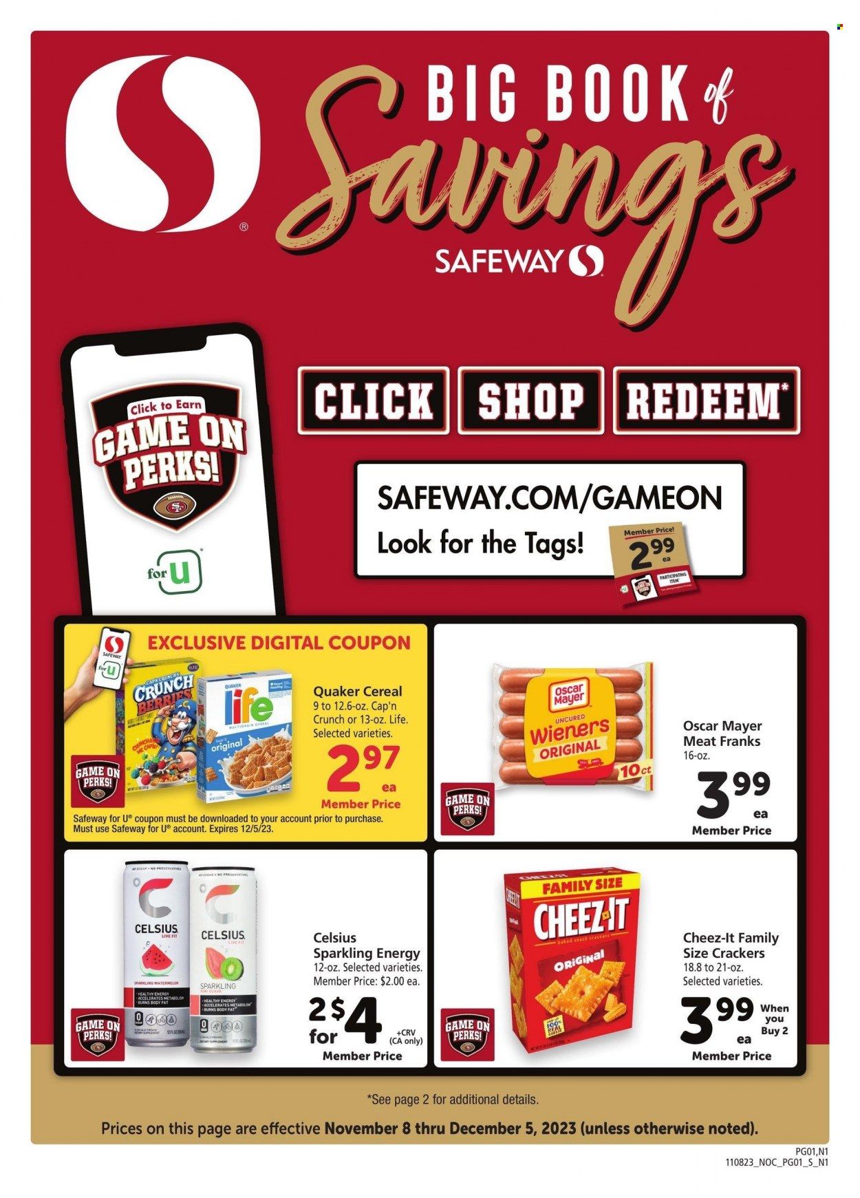 Safeway (CA) Weekly Ad Flyer Specials November 8 to December 5, 2023