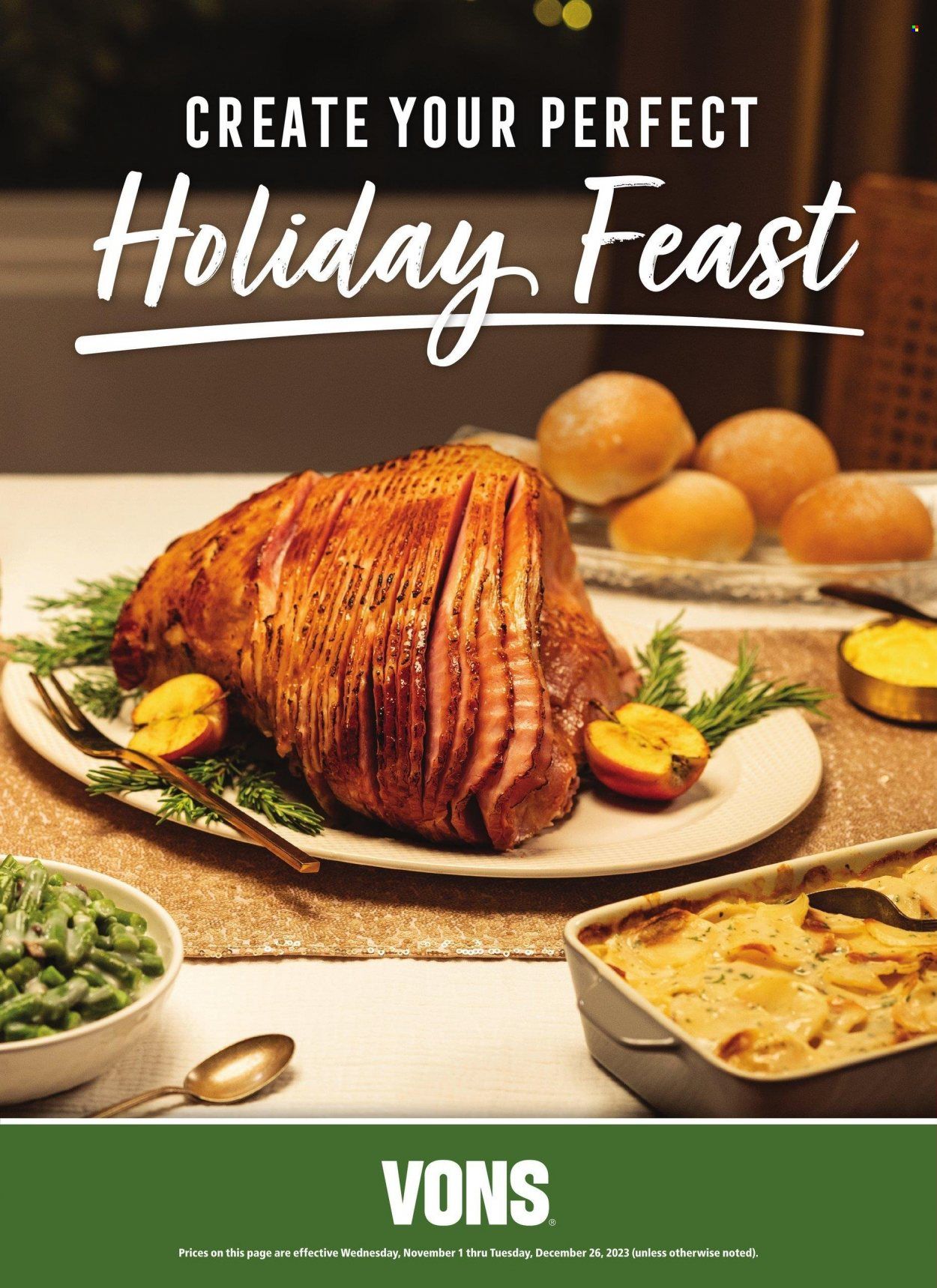 Vons (CA) Weekly Ad Flyer Specials November 1 to December 26, 2023