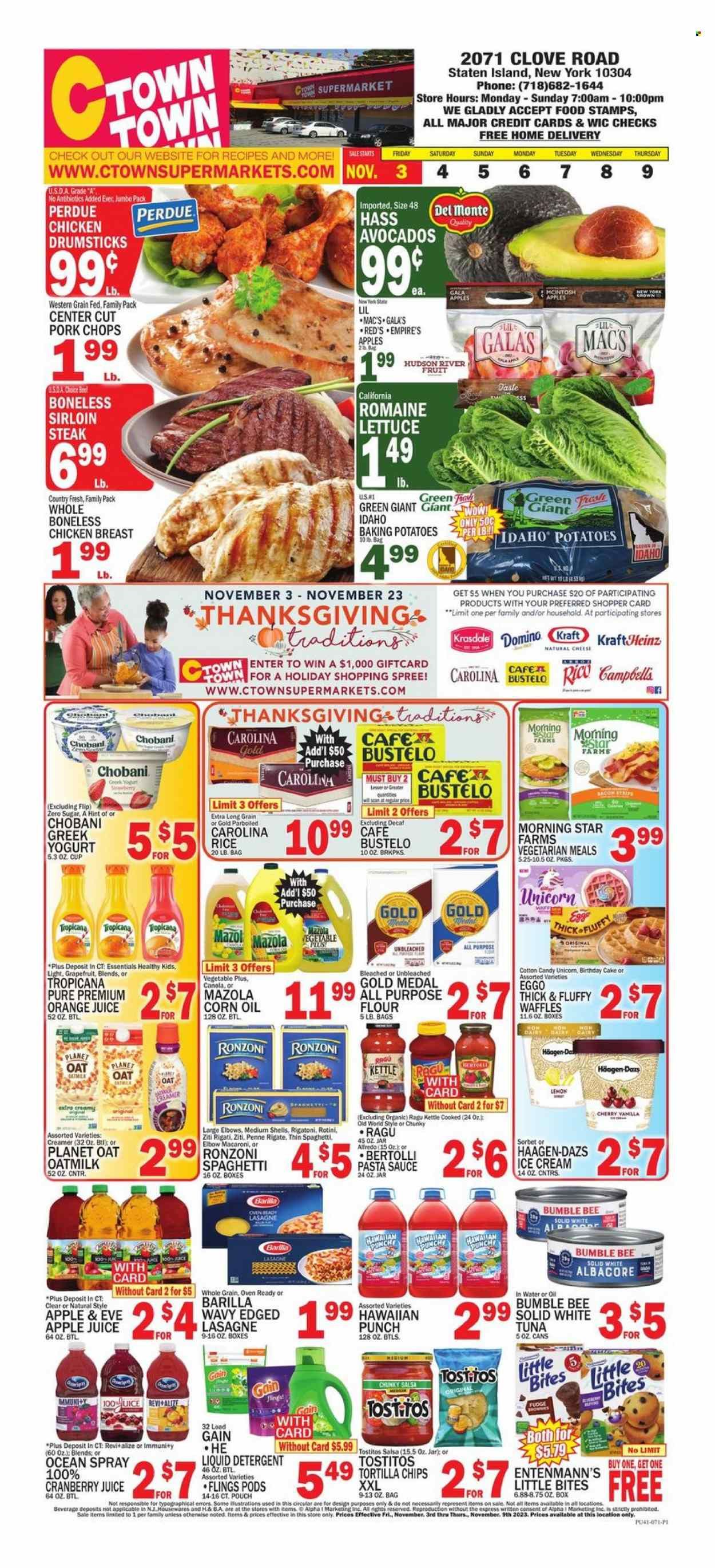 C-Town (CT, FL, MA, NJ, NY, PA) Weekly Ad Flyer Specials November 3 to November 9, 2023
