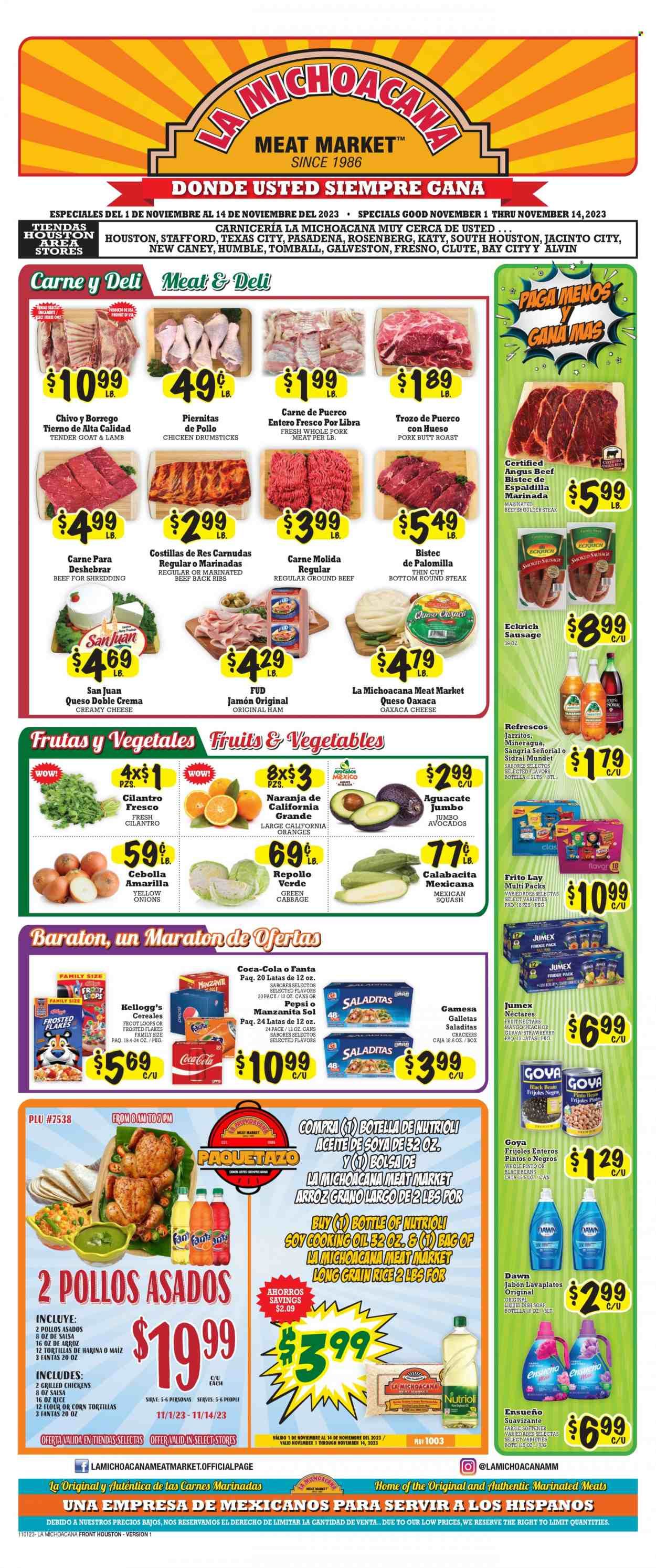 La Michoacana Meat Market (TX) Weekly Ad Flyer Specials November 1 to November 14, 2023