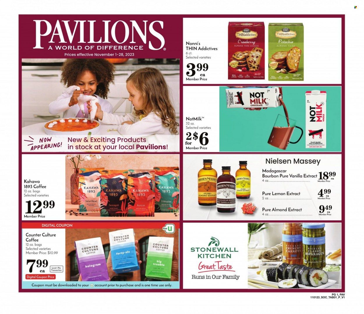 Pavilions (CA) Weekly Ad Flyer Specials November 1 to November 28, 2023