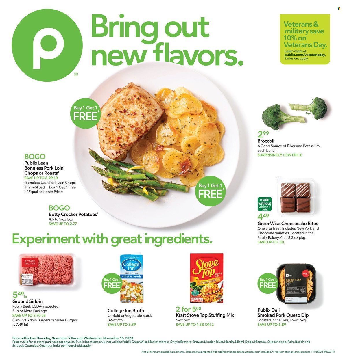 Publix (AL, FL, GA, NC, SC, TN) Weekly Ad Flyer Specials November 9 to November 15, 2023