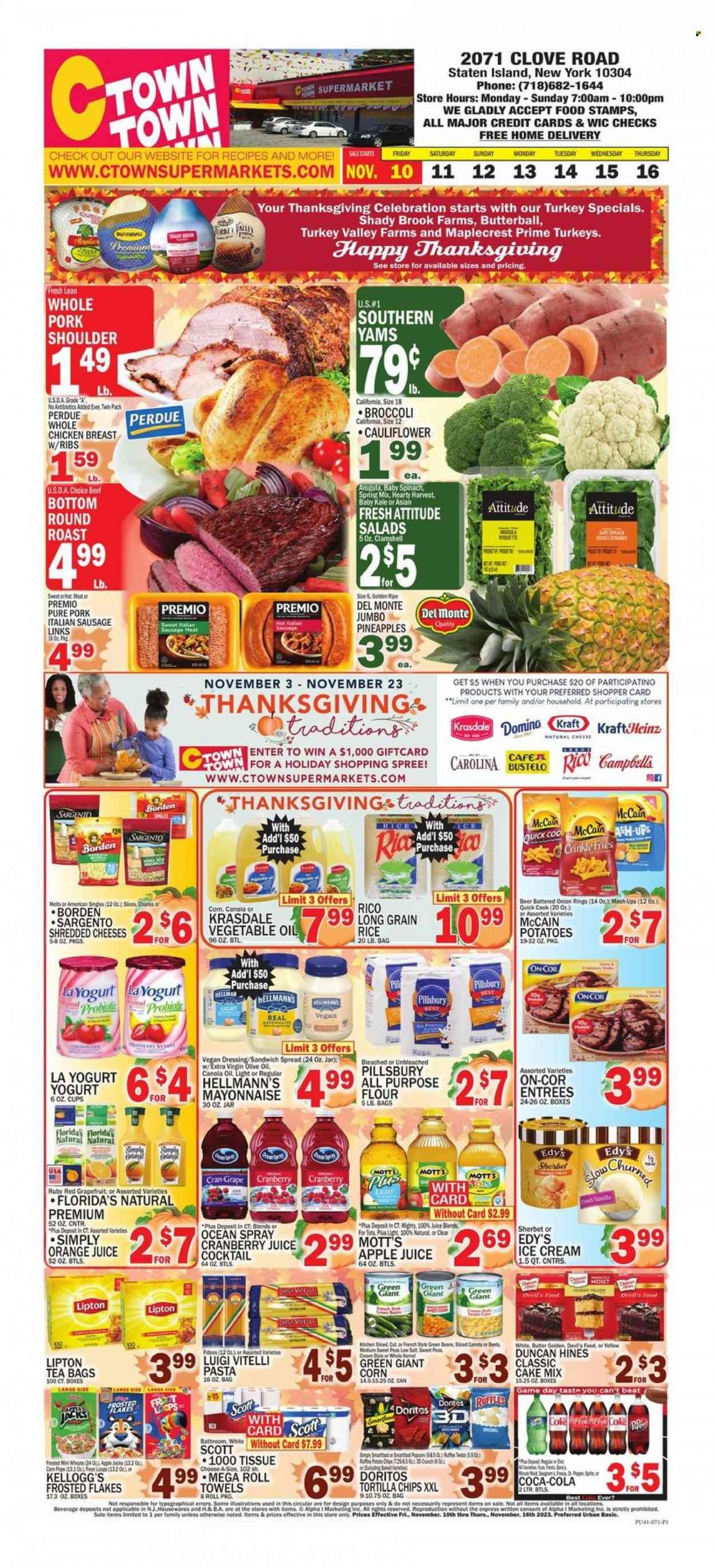 C-Town (CT, FL, MA, NJ, NY, PA) Weekly Ad Flyer Specials November 10 to November 16, 2023