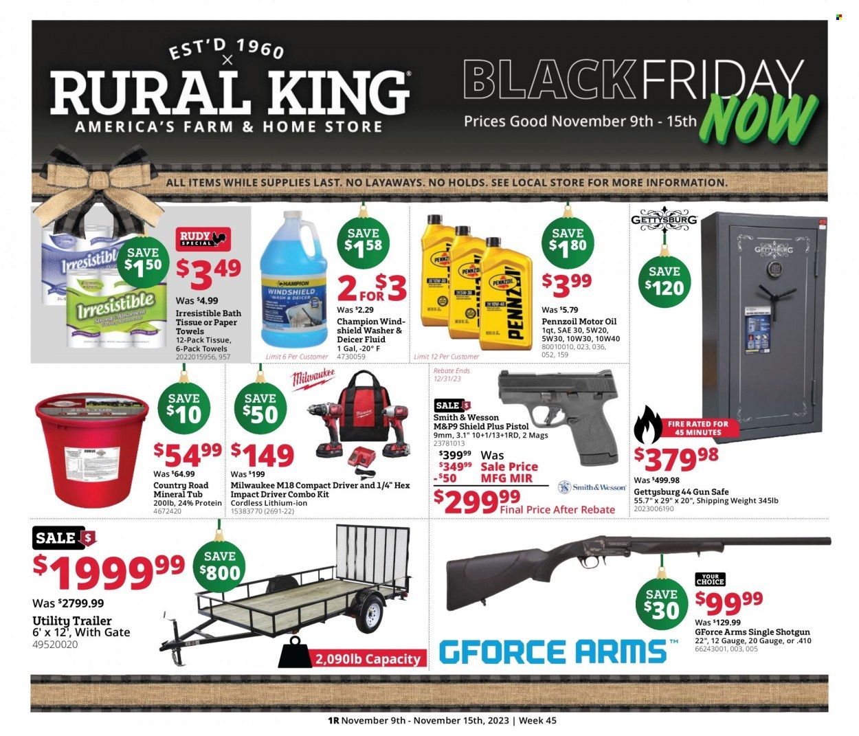 Rural King Weekly Ad Flyer Specials November 9 to November 15, 2023