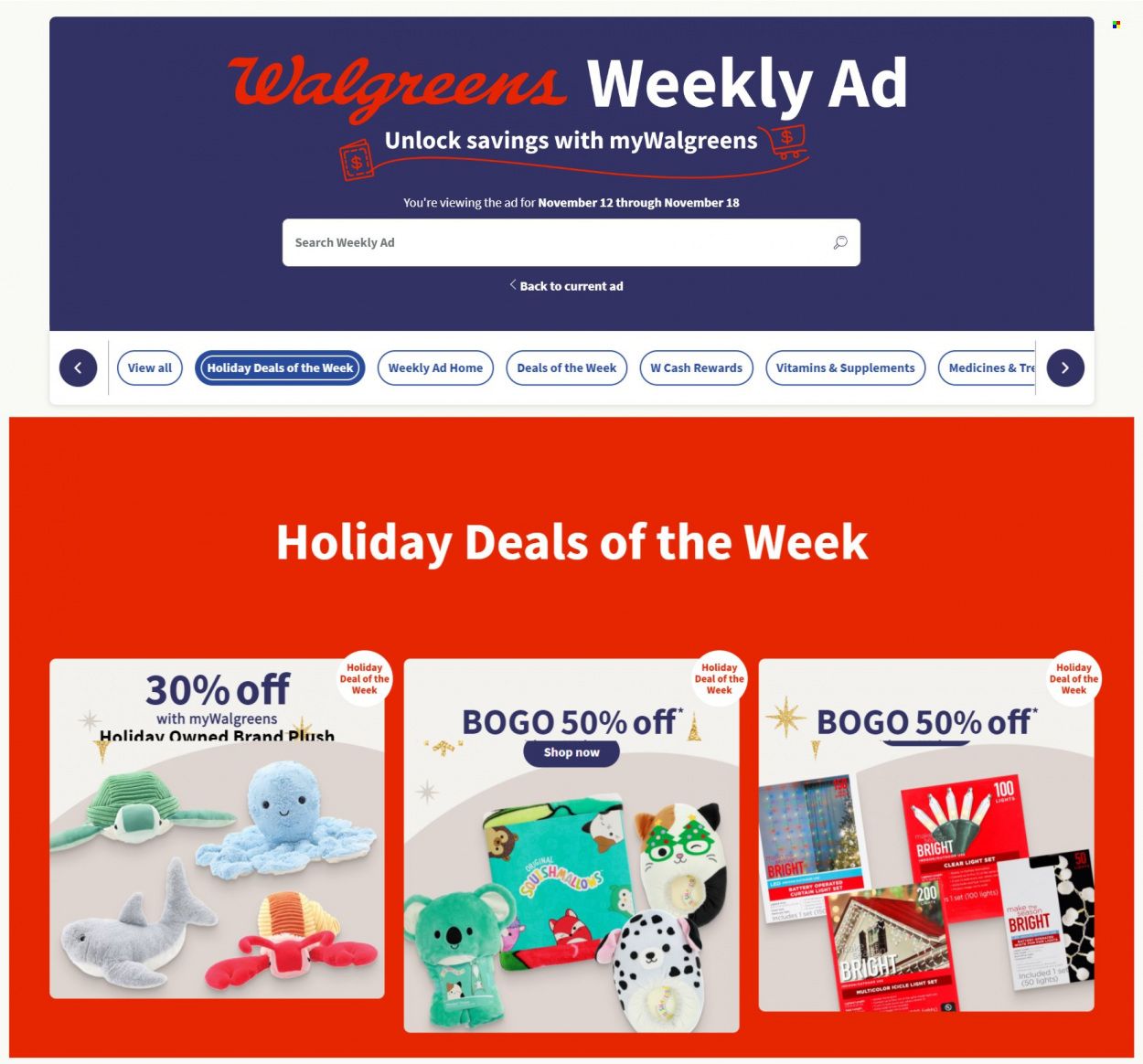 Walgreens Weekly Ad Flyer Specials November 12 to November 18, 2023