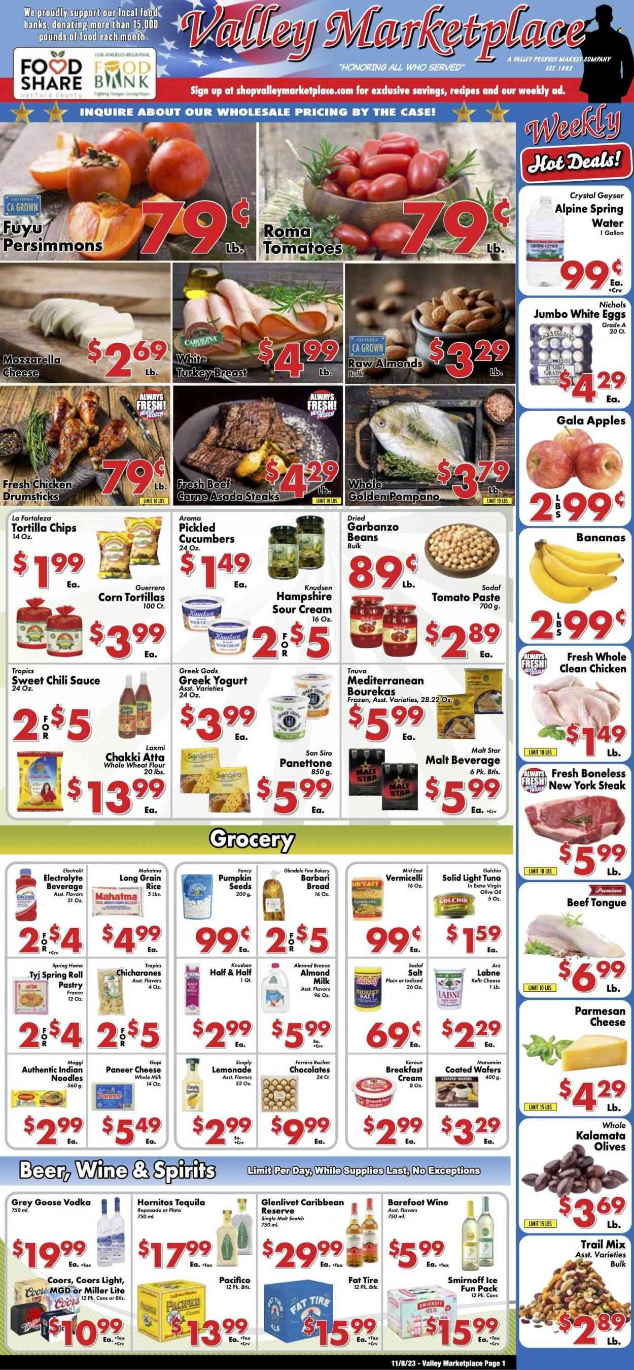 Valley Marketplace (CA) Weekly Ad Flyer Specials November 8 to November 14, 2023