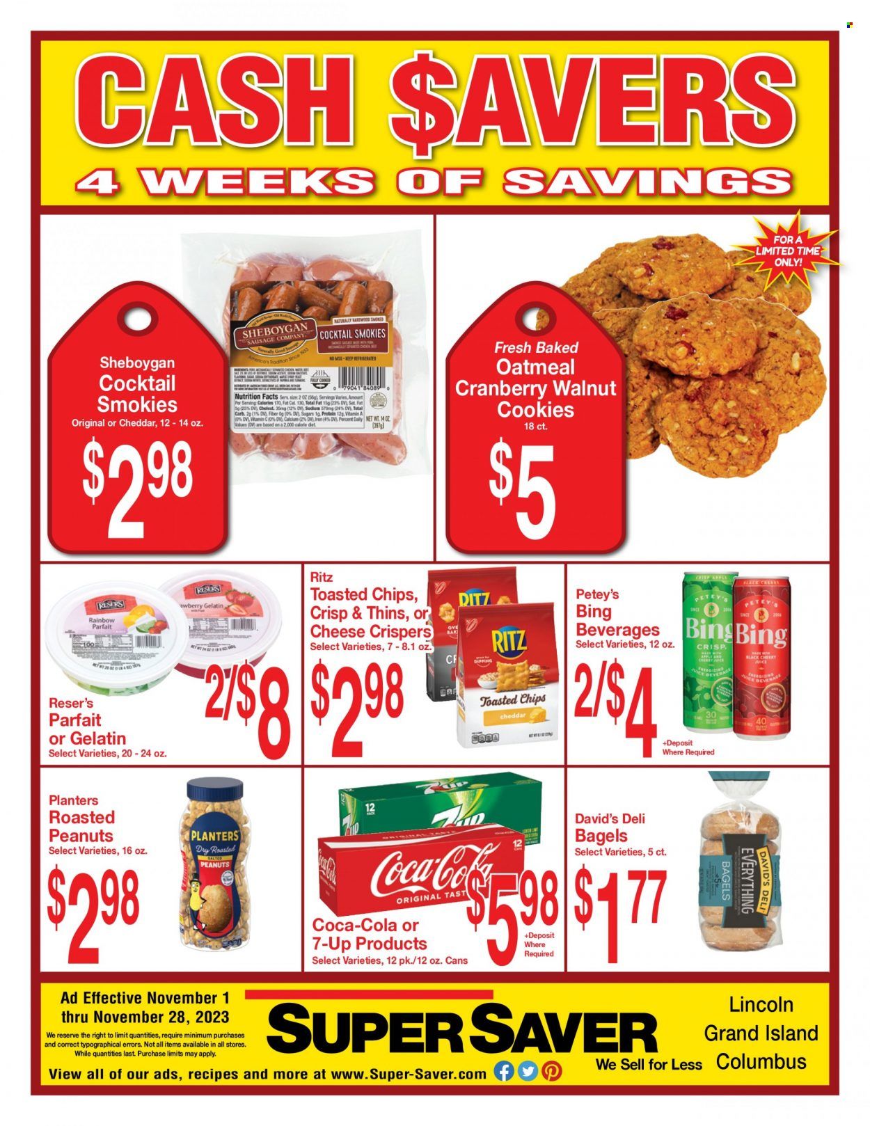 Super Saver Weekly Ad Flyer Specials November 1 to November 28, 2023
