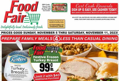 Food Fair Market (KY, OH, WV) Weekly Ad Flyer Specials November 5 to November 11, 2023
