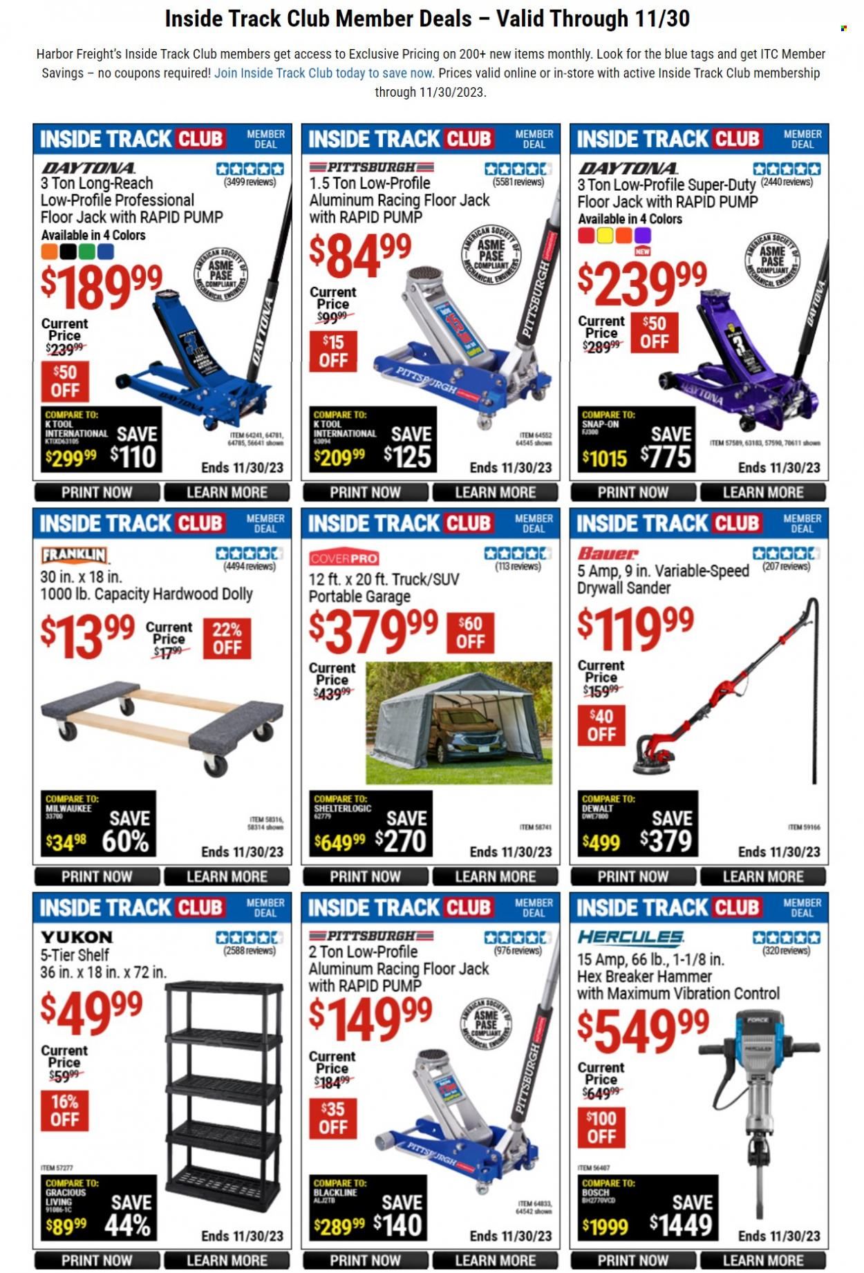 Harbor Freight Weekly Ad Flyer Specials November 11 to November 30, 2023