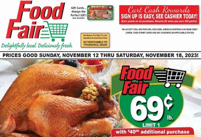 Food Fair Market (KY, OH, WV) Weekly Ad Flyer Specials November 12 to November 18, 2023