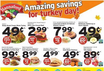 Hannaford (NY) Weekly Ad Flyer Specials November 12 to November 18, 2023