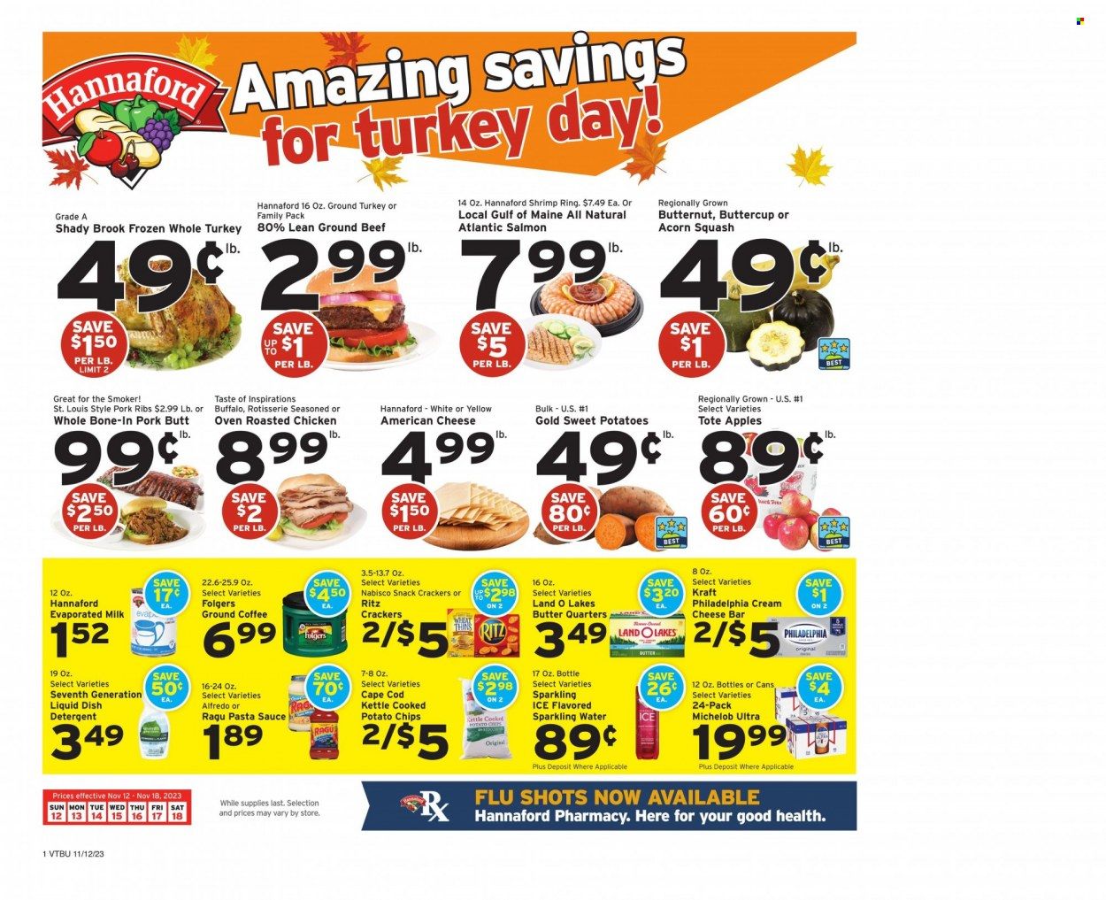 Hannaford (VT) Weekly Ad Flyer Specials November 12 to November 18, 2023