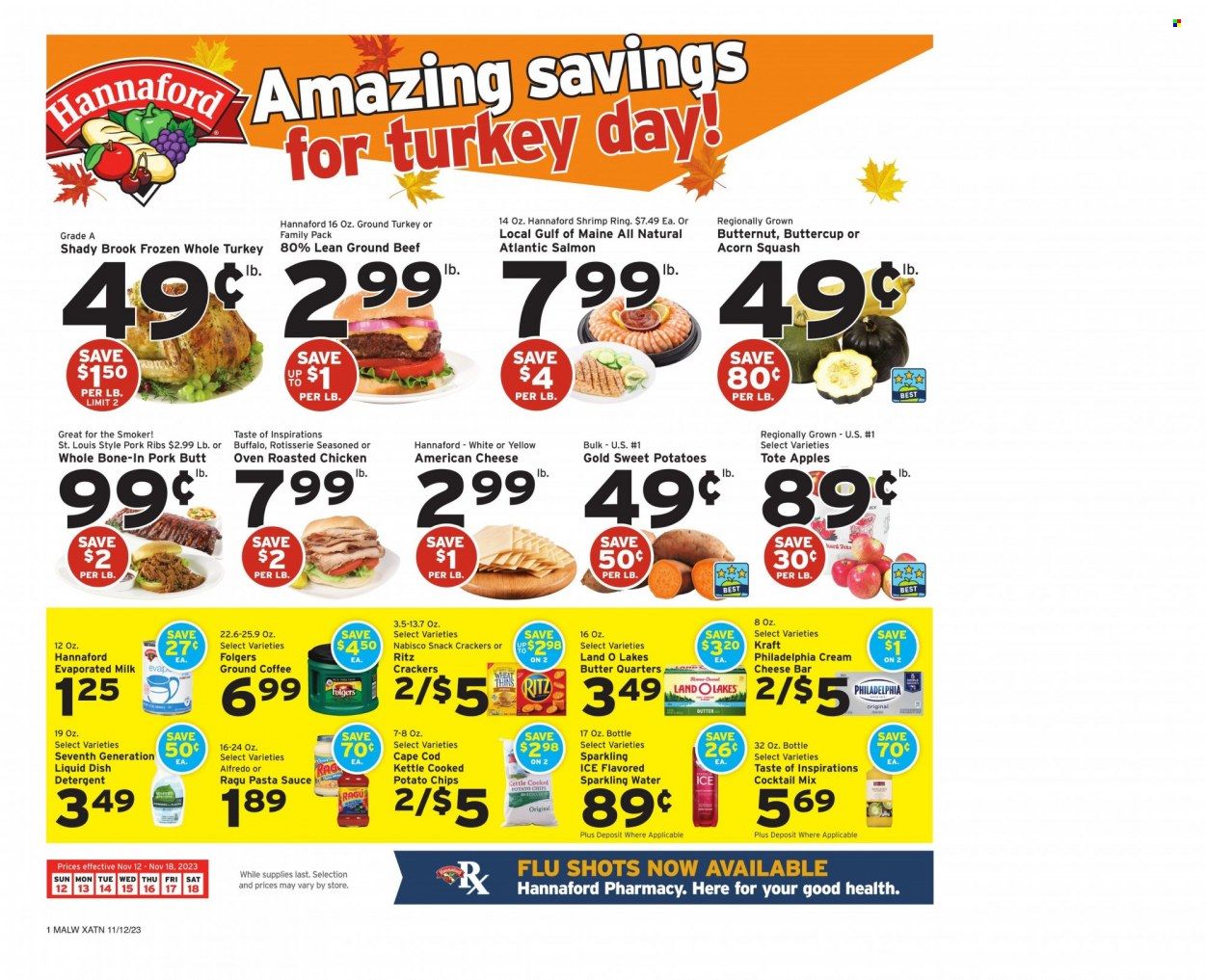 Hannaford (MA) Weekly Ad Flyer Specials November 12 to November 18, 2023