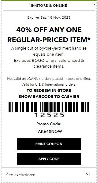 JOANN Weekly Ad Flyer Specials November 13 to February 3, 2024