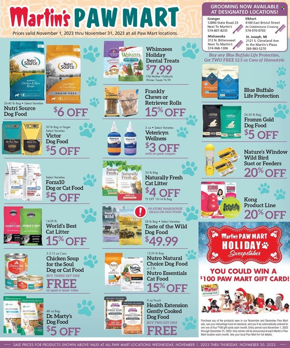 Martin’s (IN, MI) Weekly Ad Flyer Specials November 1 to November 30, 2023